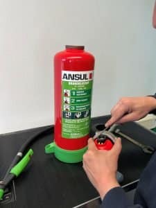 Onderhoud brandblusser